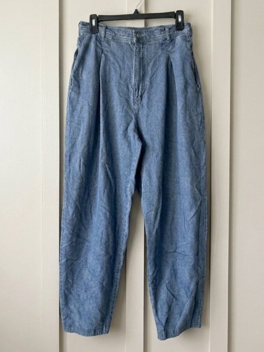 VTG 90s Gotcha Covered High Rise Pleated Tapered Jeans Womens 10 Made in USA